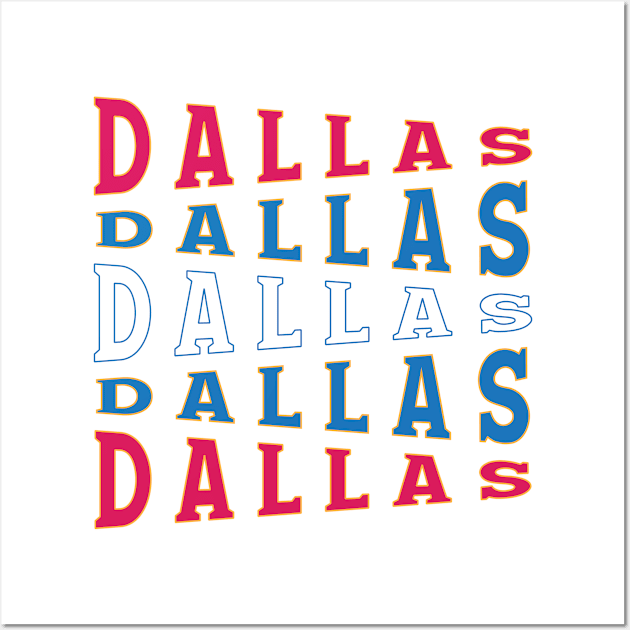 TEXT ART USA DALLAS Wall Art by LAVA-ROMA-NOVA